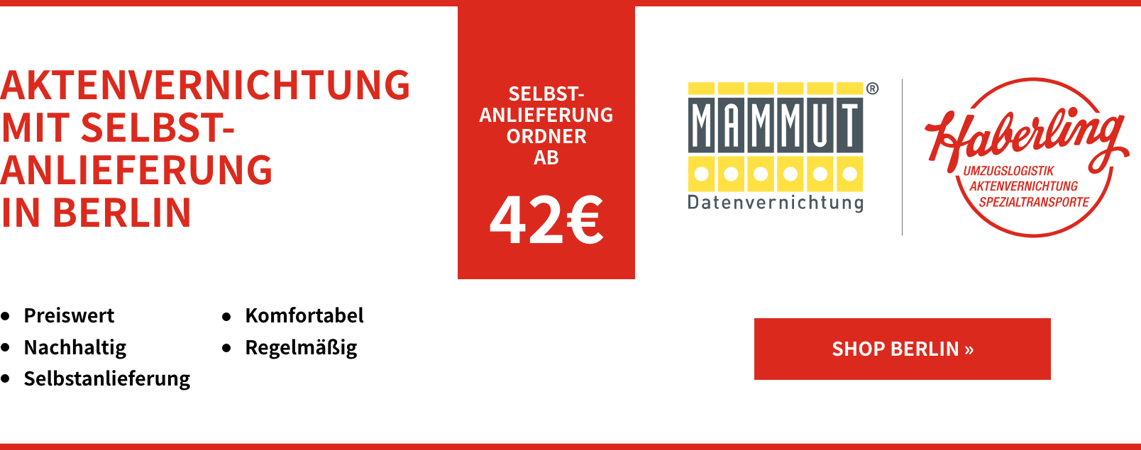 Aktenvernichtung Selbstanlieferung Ordner Berlin