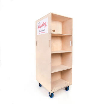 Verpackungsmaterial Seitenrollcontainer Bücherwagen